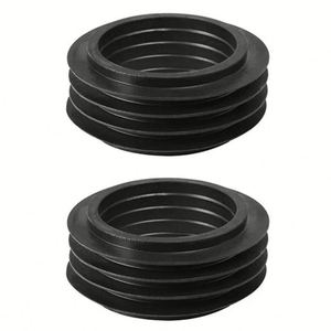 แหวนยางซีลชักโครก ท่อระบายน้ำแบบซ่อน สำหรับชักโครกแบบติดผนัง วัสดุ PVC สีดำ - Product Image 1