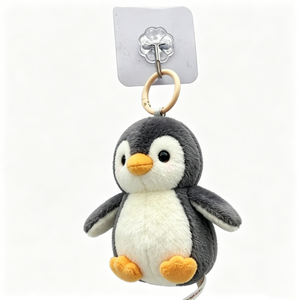 Custom Bear Plush Pillow <b>Keyring</b> Backpack <b>Charm</b> & Bag Pendant with Embossed Cartoon Design - Product Image 2