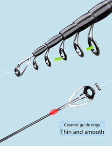 <span class=keywords><strong>Ensemble</strong></span> de moulinet télescopique en fibre de carbone <span class=keywords><strong>ultra</strong></span>-léger chaud de 1.8m à 3.6m avec poignée en liège pour la pêche aux crevettes et à la carpe dans le lac et le ruisseau de basse - Product Image 5