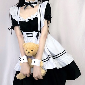 Japanese Maid Outfit <b>Plus</b> <b>Size</b> S-4XL Cosplay Costume Anime Lolita Women's Dress Spring 2025 Role Play Skirt - Product Image 3