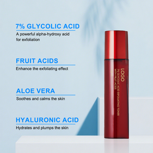 โทนเนอร์ OEM กรดไกลโคลิก ไวท์เทนนิ่ง ทำความสะอาดล้ำลึก ควบคุมความมัน ลดสิว ผสมไฮยาลูรอนิค แอซิด ผลัดเซลล์ผิว 150 มล. สำหรับทุกสภาพผิว - Product Image 4