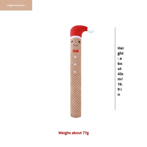 Juguetes para masticar para perros con temática navideñ<span class=keywords><strong>a</strong></span> ecológica de primera calidad, felpa suave, relleno de algodón PP, estilo moderno, juego interactivo para mascotas Squeaky - Product Image 6