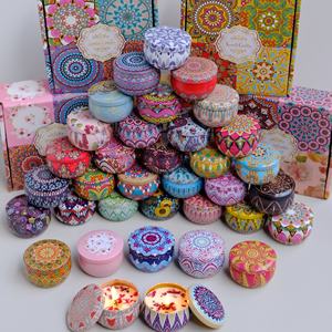 เทียนหอมระเหยถั่วเหลืองข้ามพรมแดนดีไซน์ดอกไม้แห้งสำหรับงานแต่งงานและวันเกิดกลิ่นหอมดอกไม้ของขวัญแปลกใหม่ขายส่ง - Product Image 3