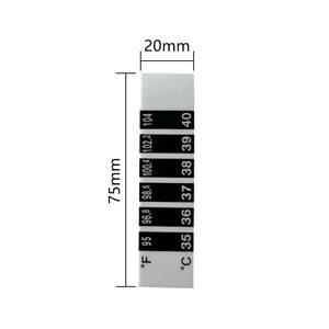 32-38c 90-100f उच्च गुणवत्ता वाले एलसीडी तापमान परीक्षक तरल क्रिस्टल थर्मोक्रोमिक थर्मामीटर स्ट्रिप - Product Image 2