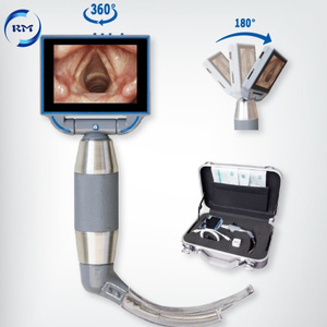 Ensemble de laryngoscope vidéo réutilisable pour l'urgence Miroir médical portable 3 pouces pour laryngoscope à main ENT <span class=keywords><strong>endoscpe</strong></span> - Product Image 3
