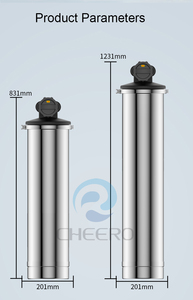 Filtre à eau à ultrafiltration (UF) pour toute la maison, 5000 L/H, avec boîtier en acier inoxydable pour extérieur, membrane UF et tête de valve à rétrolavage - Product Image 5