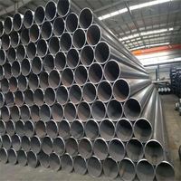 Tuyau en acier au carbone laminé à chaud sans soudure et soudé Astm API 5l Gr B A134 A106 A53 SCH 40 Noir MS
