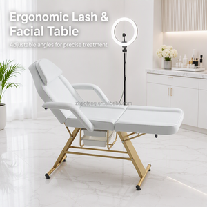 Table de massage professionnelle réglable pour salon de beauté, spa, extension de cils, tatouage – Chaise robuste - Product Image 2