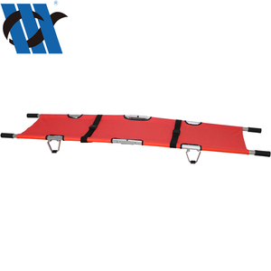 BDST102 diseño barato transporte de pacientes médico portátil 2 pliegues camillas de <span class=keywords><strong>Hospital</strong></span> plegables para ambulancia con bolsa - Product Image 4