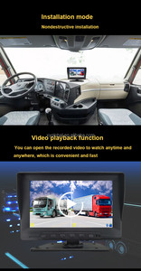 7-inch thông minh Ai Xe Dash Cam góc kép Xem phía sau không thấm nước tầm nhìn ban đêm chức năng chia màn hình <span class=keywords><strong>LCD</strong></span> hộp đen 1 năm - Product Image 3