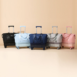 ハンフェイジ 多目的省スペースダッフルバッグ キャスター付き一泊旅行バッグ - Product Image 3