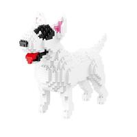 Balody Mini Figura de Animal de Juguete, Perro Shiba, Husky, Schnauzer, Ladrillos de Diamante, Ensamblaje de Plástico, Regalo de Navidad, Regalos para Niños y Niñas
