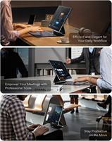 REXIAO iPad Pro 13 pouces (2024 M4) Nouveau clavier mécanique magnétique sans fil ultra-fin étanche avec mécanisme à ciseaux