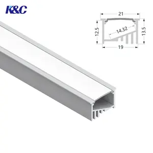 K53-2 tavan duvar gömme büyük lineer lamba ışıkları Alu Profil ekstrüzyon kanal PC difüzör Led alüminyum Profil