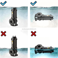 Pompe submersible pour eaux usées série WQ en acier inoxydable, anti-colmatage, à économie d'énergie, 3 CV, moteur monophasé/triphasé, 2-3 pouces, haute pression