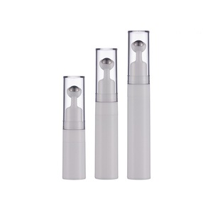 Hot Selling 5ml 10ml 15ml Plastic <strong>Eye</strong> Care Airless Empty Bottle Roller on PET <strong>Cosmetic</strong> Packaging for Skincare <strong>Makeup</strong> Beauty