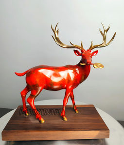 Creative <span class=keywords><strong>Rhinocéros</strong></span> Sculpture Métal Oeuvres En Laiton Animal Sculpture Salon Figurines - Product Image 5