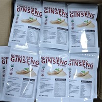 Poudre de ginseng 100g, ginseng rouge coréen biologique, poudre de racine de ginseng, étiquette privée, extrait de ginseng rouge coréen