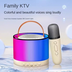 Hot Bán K52 Dual-Lúa Mì Cho <span class=keywords><strong>Bluetooth</strong></span> K-Bài Hát Microphone Loa 5W RGB Cho Nhà KTV Điện Thoại Di Động Đầy Màu Sắc Âm Thanh Cross-Biên Giới - Product Image 4