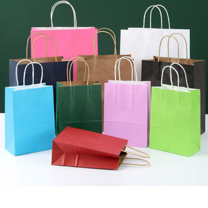 Bolsa <span class=keywords><strong>de</strong></span> Regalo <span class=keywords><strong>de</strong></span> Papel Personalizada con Asas, Bolsas <span class=keywords><strong>de</strong></span> Papel <span class=keywords><strong>de</strong></span> Agradecimiento para Boutique, Bolsas <span class=keywords><strong>de</strong></span> Papel Kraft Personalizadas al por Mayor - Product Image 3
