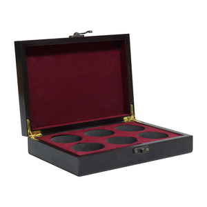 Scatola Portabottiglie in <span class=keywords><strong>Legno</strong></span> Artigianale Personalizzabile con Cerniera Interna per 6 Bottiglie con EVA, per <span class=keywords><strong>Hobby</strong></span> e Decorazione Casa - Product Image 4