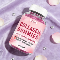 Bonbons à la Collagène aux Fruits, Biotine, Kératine, Vitamines pour la Croissance des Cheveux et la Beauté de la Peau