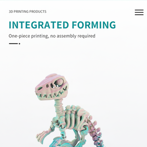 Squelette de dinosaure Raptor en plastique imprimé en 3D personnalisé, jouet à l'échelle 1/12, service OEM pour le thème du dragon chinois pour enfants - Product Image 3