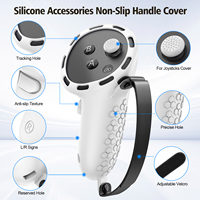 Housse de protection en silicone pour console Meta Quest 3 VR Accessoires 5 en 1 Headset Head Face Cover