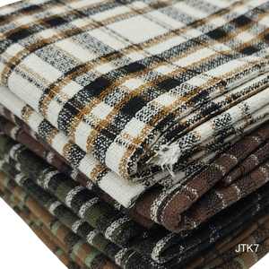 Jtk7 Đồng Bằng Sợi Nhuộm Dệt Vải Bốn Mùa Dệt May Nguyên Liệu Căng <span class=keywords><strong>Polyester</strong></span> Spandex Tái Chế Vải Cho Quần Áo - Product Image 1