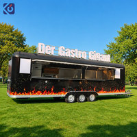 Mobiler Multifunktionaler Verkaufsanhänger für Fast Food mit Vollausstattung, Snack-, Chips-, Eis- und Hot-Dog-Wagen für Catering