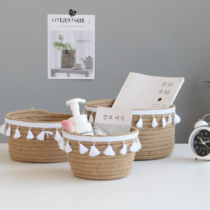 Vente en gros <span class=keywords><strong>de</strong></span> gros paniers <span class=keywords><strong>de</strong></span> rangement pour pain en coton tissé avec corde <span class=keywords><strong>décoration</strong></span> pour panier cadeau paniers <span class=keywords><strong>de</strong></span> rangement tissés - Product Image 4