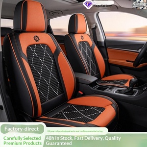 Cuscino Universale per <span class=keywords><strong>Sedile</strong></span> <span class=keywords><strong>Auto</strong></span> in Pelle Nappa e Seta Ghiaccio per Tutte le Stagioni - Product Image 2