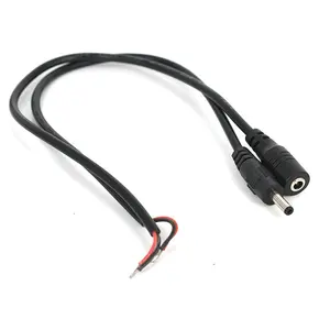 DC 3.5*1.35mm female Male plug connector with 30cm cable DC Power cord 24AWG for LED Fan speaker