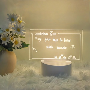 Hot Sale Creative 3D Illusion <b>LED</b> Night <b>Light</b> Cute DIY Blank Acrylic Night <b>Light</b> Unique Design for Home Decor - Product Image 1