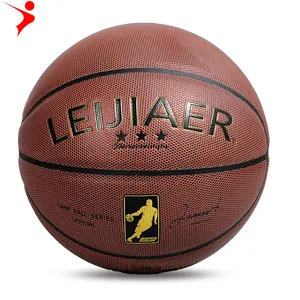Venta al por mayor bola de baloncesto tamaño 7 al aire libre-LEIJIAER-pelota de baloncesto de alta calidad, talla oficial 7, cuero PU, entrenamiento de partido en interior y exterior, unisex, 760X