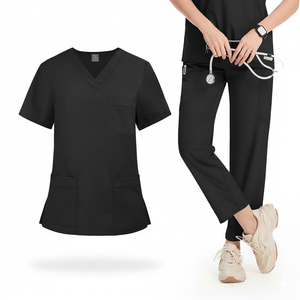 Conjunto de Uniforme Médico Elegante, Tela Cómoda Diseñada para Flexibilidad, Apariencia Profesional para Médicos y Equipos de Salud - Product Image 4