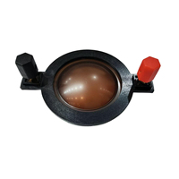 Haut-parleur à diaphragme en titane brun de 44,4 mm, unité de compression à bobine mobile, impédance de 8 ohms, puissance de sortie de 30-50 W, certifié RoHS