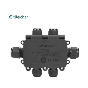 E-weichat Chất lượng cao điện nhựa Bìa chuyển bao vây IP68 phân phối không thấm nước Hộp nối