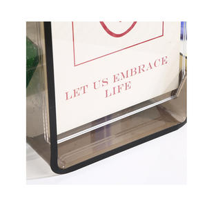 Cadre <span class=keywords><strong>photo</strong></span> en <span class=keywords><strong>acrylique</strong></span> personnalisable, support d'affichage de bureau transparent double face pour la décoration de la maison et du bureau en DIY - Product Image 4