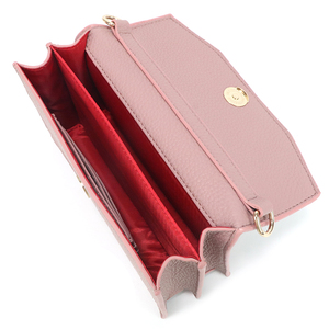 Elegant Pink Shiny PU Leather Women's Mini Luxury Crossbody Bag Envelope Flap Multi Layer Chain <b>Strap</b> <b>Shoulder</b> Bag - Product Image 6