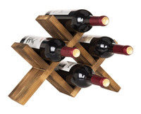 Porte-bouteilles en bois brun moderne, écologique, durable et multifonctionnel, idéal pour la cuisine et la salle à manger – Vente chaude