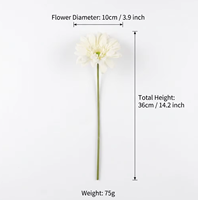 Bunga Gerbera Daisy Lateks Sentuhan Asli Buatan Tangan 2026 Tren Terbaru Tekstur Lembap Barberton Daisy untuk Dekorasi Pernikahan Grosir