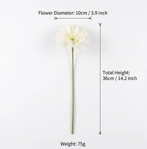Gerbera Daisy de Látex con Tacto Real Artesanal, Textura Humectada, Tendencia 2026, Barberton Daisy para Venta al por Mayor y Decoración de Bodas - Product Image 6
