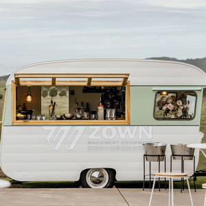 Stylish Outdoor Food Kiosk Mobile Coffee Snack <b>Trailer</b> with Custom Interior - Product Image 5