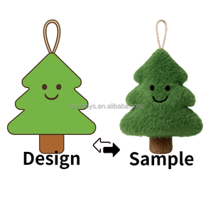 个性化毛绒定制圣诞姜饼人毛绒玩具装饰品节日礼品促销软挂装饰 - Product Image 2