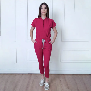 Niaahinn nuova moda all'ingrosso infermiera ospedale medico uniforme Custom Scrub cura Set clinica Spa e salone abbigliamento da lavoro donna Scrub - Product Image 4