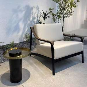 Arredamento nordico balcone sedia in Rattan giardino divano Set impermeabile poltrona terrazza all'aperto - Product Image 3