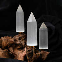 Punta de Cristal de Selenita Pulida de Alta Calidad al por Mayor para Decoración
