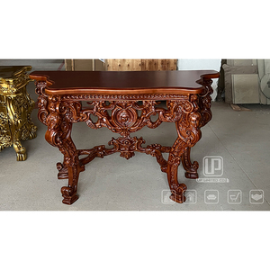 Tables consoles de qualité supérieure, meubles modernes pour salon, design irrégulier brun, tables consoles en bois classiques, meubles de table console - Product Image 3