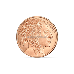 Moneda Conmemorativa Personalizada de 1 oz, 999 de Cobre Fino, Diseño Liberty Buffalo, en Venta - Product Image 2